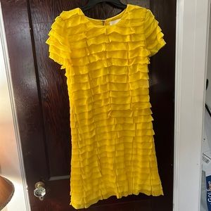 Kate Spade | size 4 | ruffle yellow dress | great condition